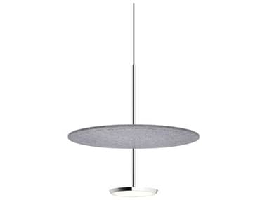 Pablo Sky 1-Light Grey Chrome Round Pendant PABSKYSND18STN