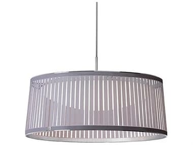 Pablo Solis 1-Light Silver Drum Pendant PABSOLIDR24SLV