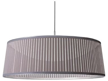 Pablo Solis 1-Light Silver Drum Pendant PABSOLIDR36SLV