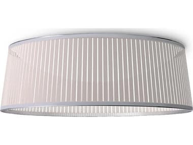 Pablo Solis 1-Light White Drum Flush Mount PABSOLIDRFSH36WHT