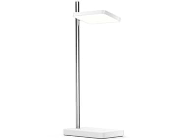Pablo Talia White Silver Desk Lamp PABTALITBLWHTSLV