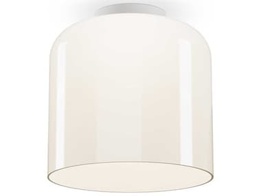 Pablo Totem 1-Light Opal White Dome Flush Mount PABTOTEFSHA