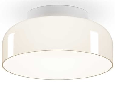 Pablo Totem 1-Light Opal White Dome Flush Mount PABTOTEFSHC