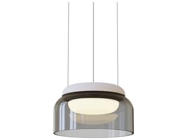 Pablo Totem Mini 1-Light Smoke Gray Dome Pendant PABTOTEMINIDWNBLK