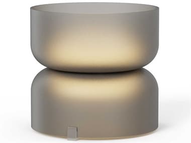 Pablo Totem Mini Smoke Gray Table Lamp PABTOTEMINITBLUPDWNBLKBLK