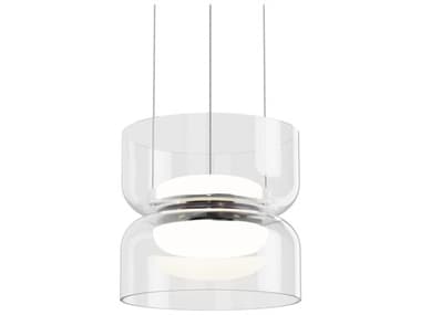 Pablo Totem Mini 2-Light Clear Geometric Pendant PABTOTEMINIUPDWNCLRCLR