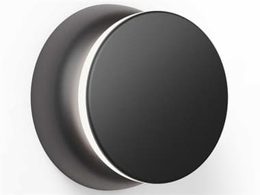 Pablo Totem Puck 1-Light Black Wall Sconce PABTOTEPUCKBLKBLK