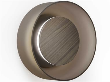Pablo Totem 1-Light Black Walnut Amber Brown Wall Sconce PABTOTESCONBLKWALAMB