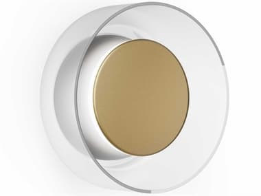 Pablo Totem 1-Light Grey Brass Clear Wall Sconce PABTOTESCONGRYBRACLR