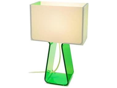Pablo Tube Top Bright Green Acrylic Table Lamp PABTT14GRN