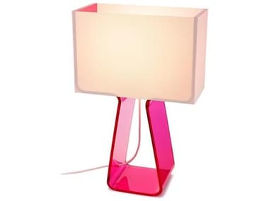 Pablo Tube Top Hot Pink Acrylic Table Lamp PABTT14PIN