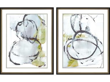 Paragon Abstract Neutral Swirled Wall Art (Set of 2) PAD13874