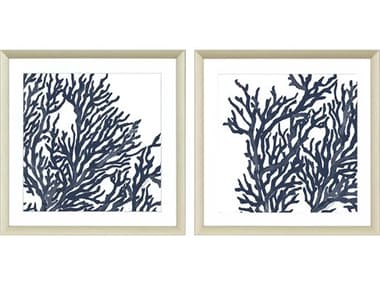 Paragon Waterside Blue Coral-I Wall Art Set of 2 PAD13901