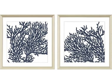 Paragon Waterside Blue Coral-II Wall Art Set of 2 PAD13902