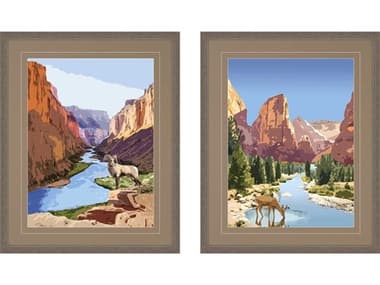 Paragon Landscapes National Parks-I Wall Art (Set of 2) PAD15580
