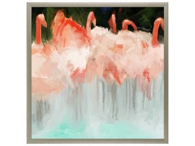 Paragon Animals Flamingo Dance Canvas Wall Art PAD15816