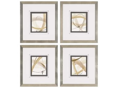 Paragon Geometrics Scroll Series-I Wall Art Set of 4 PAD2045