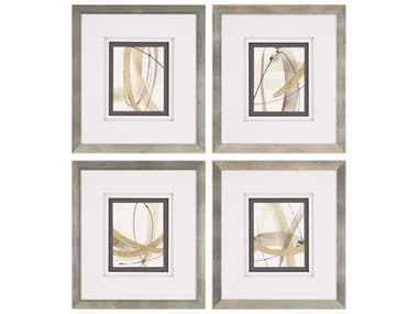 Paragon Geometrics Scroll Series-II Wall Art Set of 4 PAD2046