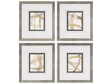 Paragon Geometrics Scroll Series-III Wall Art Set of 4 PAD2047