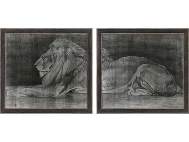 Paragon Animals Lion Wall Art Set of 2 PAD22037