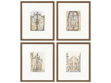 Paragon Architectural Gates Wall Art Set of 4 PAD22403