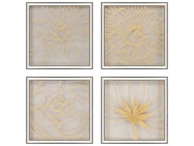 Paragon Florals Golden Organics-I Wall Art (Set of 4) PAD22629