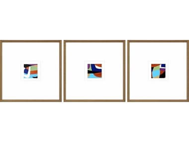 Paragon Abstract Color Squares-III Wall Art Set of 3 PAD22869