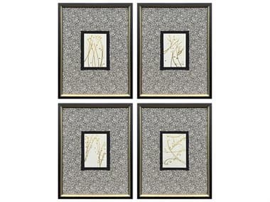 Paragon Geometrics Liquid Gold-I Wall Art Set of 4 PAD22925