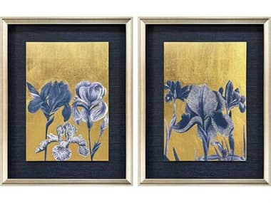 Paragon Florals Blue Iris-II Shadow Box Set of 2 PAD22945