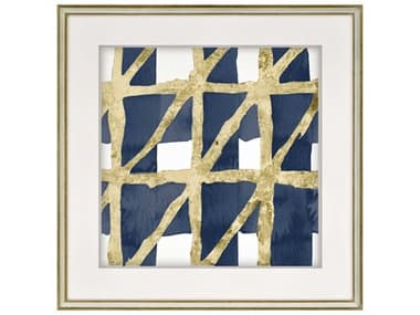 Paragon Abstract Blue Geoforma-IV Wall Art PAD2821