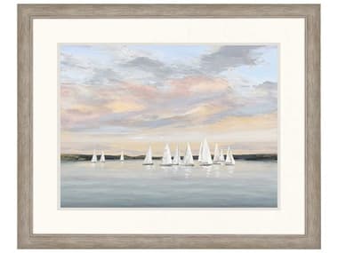 Paragon Waterside White Sunset Fleet-I Wall Art PAD31041
