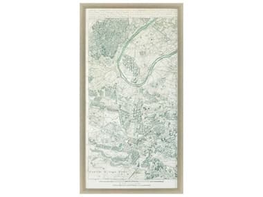 Paragon Vintage Plan of Paris-I Wall Art PAD31648