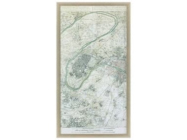 Paragon Vintage Plan of Paris-II Wall Art PAD31649