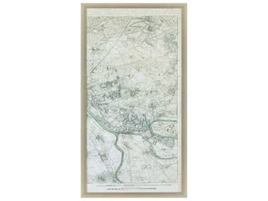 Paragon Vintage Plan of Paris-III Wall Art PAD31650