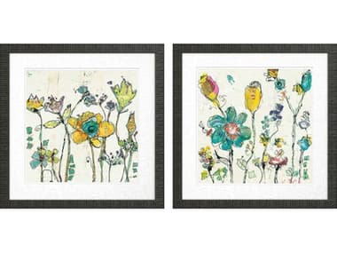 Paragon Florals Doodle Garden Wall Art Set of 2 PAD31677