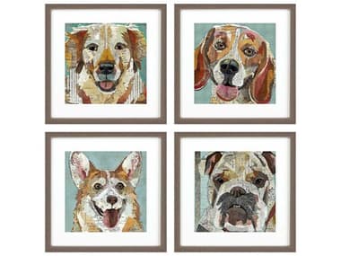 Paragon Animals Dog Collage-II Wall Art Set of 4 PAD31687