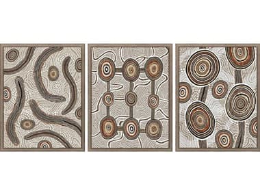 Paragon Geometrics Huzi-II Wall Art Set of 3 PAD31791