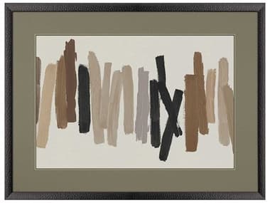 Paragon Abstract Strokes in Brown-I Wall Art PAD31800