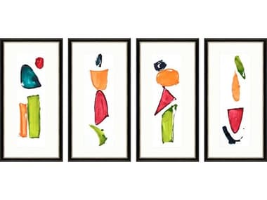 Paragon Abstract Organic Elements Wall Art Set of 4 PAD31862