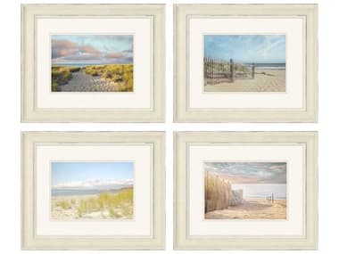 Paragon Waterside Sandy Beach Wall Art Set of 4 PAD31888