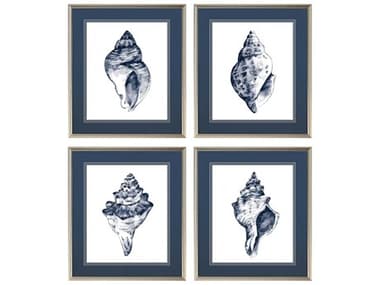 Paragon Naturals Quiet Conch Wall Art Set of 4 PAD31902