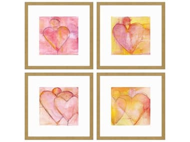 Paragon Heart of Hearts Wall Art (Set of 4) PAD31949