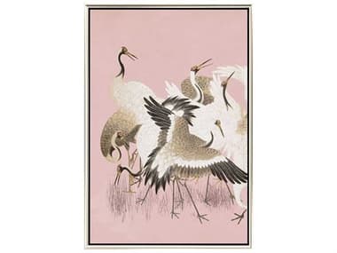 Paragon Animals Curious Cranes - Plumule Canvas Wall Art PAD32061