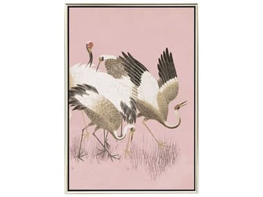 Paragon Animals Curious Cranes - Preen Canvas Wall Art PAD32063