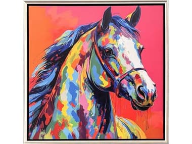 Paragon Animals Colorful Horse-I Canvas Wall Art PAD32102