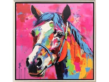 Paragon Animals Colorful Horse-II Canvas Wall Art PAD32103