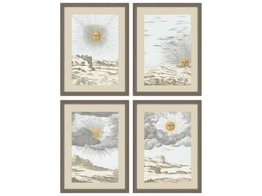 Paragon Landscapes Sun Wall Art Set of 4 PAD32138