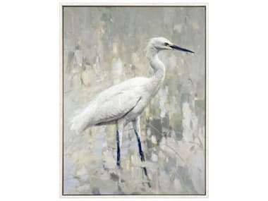 Paragon Animals White Egret Canvas Wall Art PAD32156