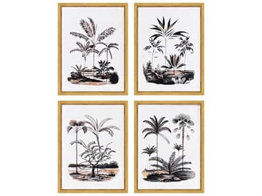 Paragon Waterside Exotic Terrain Wall Art Set of 4 PAD32179