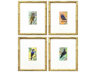 Paragon Animals Sassy Birds Wall Art Set of 4 PAD32203